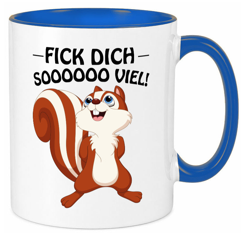 Fick dich so viel Geschenk Humor Geschenkidee lustiger Spruch Tasse
