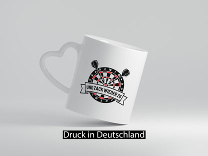 Und zack wieder 26 | Dart lustig Humor Geschenkidee Geschenk Tasse
