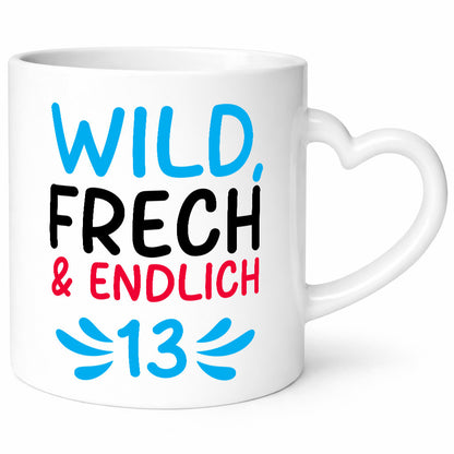 13. Geburtstag | 13 Jahre Wild &amp; Frech Humor Geschenkidee Tasse