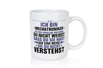 Löse Probleme: Mechatroniker | KFZ v2 Humor Geschenkidee Tasse