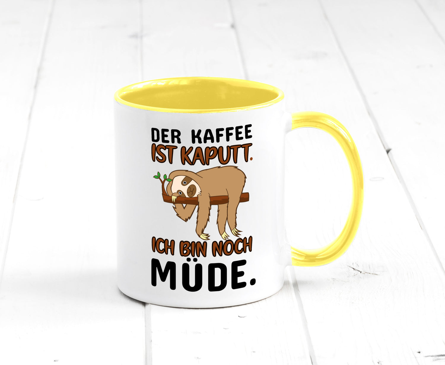Der Kaffee ist kaputt v2 Geschenk Humor Geschenkidee lustiger Spruch Tasse
