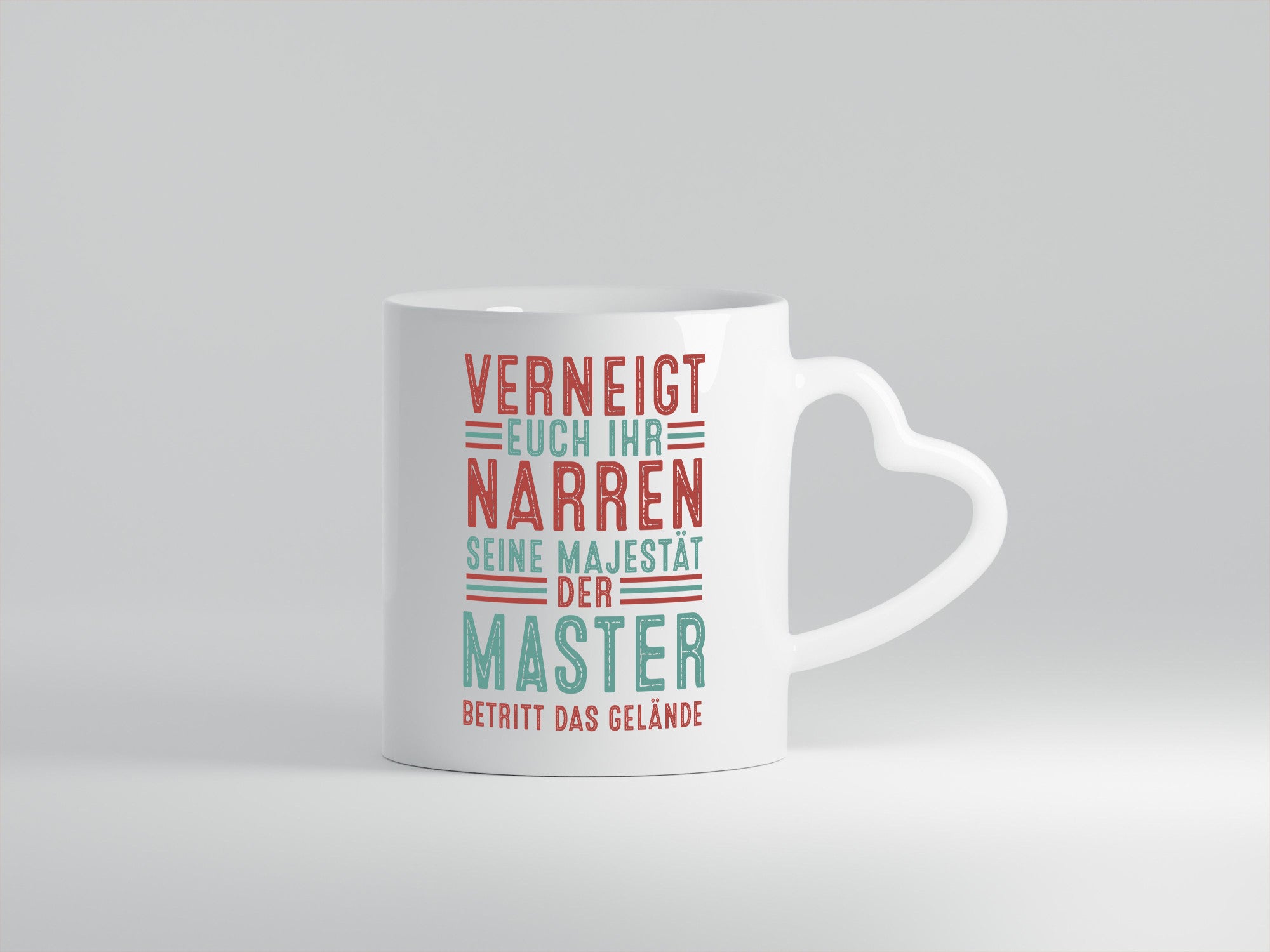 Verneigt euch: Master | Universität Student Geschenkidee Humor Tasse