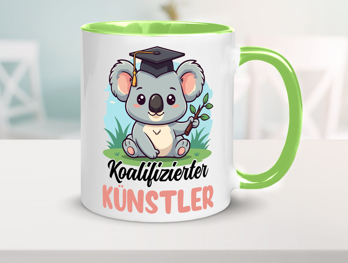 Koalifizierter Künstler | Kunst Humor Geschenkidee Tasse