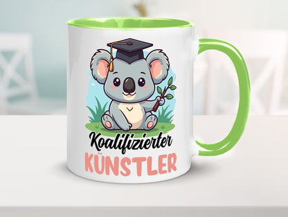 Koalifizierter Künstler | Kunst Humor Geschenkidee Tasse