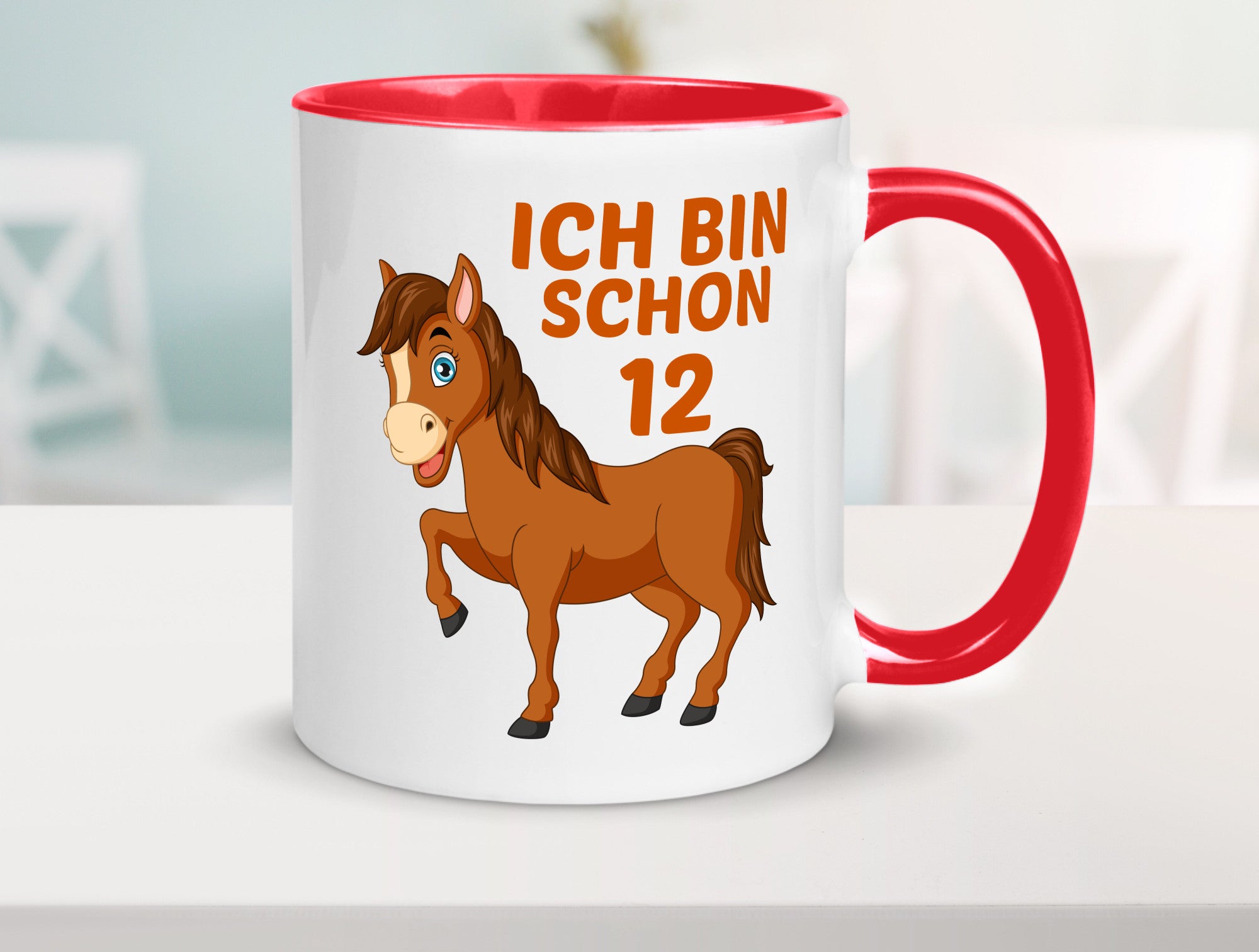 12. Geburtstag | Ich bin schon 12 Pferde Pony Geschenkidee Humor Tasse