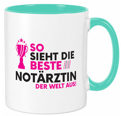 Die Weltbeste Notärztin | Ã„rztin Geschenk Humor Geschenkidee lustiger Spruch Tasse