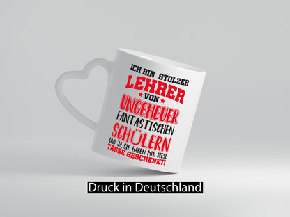 Stolzer Lehrer | Beruf Tasse Schüler Humor Schule lustig Arbeit Kollegen Büro