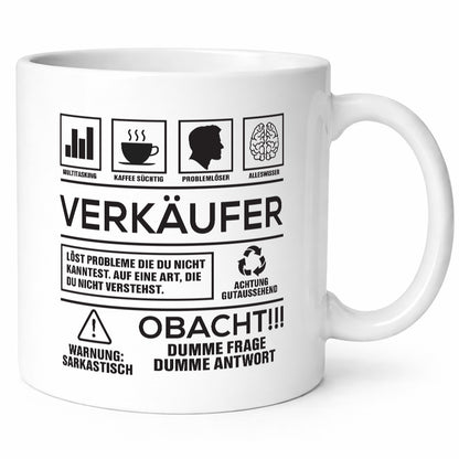 Achtung Probleme Verkäufer | Kollege Verkaufsjob Geschenkidee Arbeit Kollegen