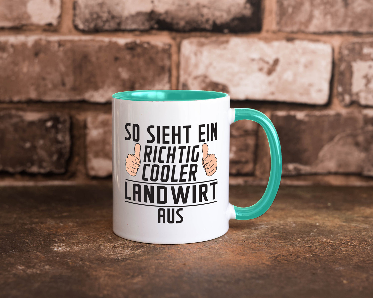 Richtig Cooler Landwirt | Bauer Landwirtschaft lustig Humor Geschenkidee Tasse