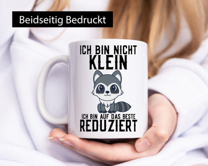 Ich bin nicht klein | das Beste süßer Waschbär Comic Geschenk Humor