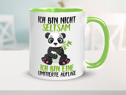 Ich bin nicht seltsam | süßer Pandabär lustiger Spruch Humor Geschenkidee Tasse