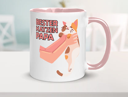 Bester Katzenpapa | Katze Gabel Geschenk Tierliebhaber Humor lustiger Spruch