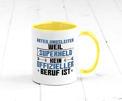 Superheld Abteilungsleiter| Führungskraft Geschenkidee Humor Tasse