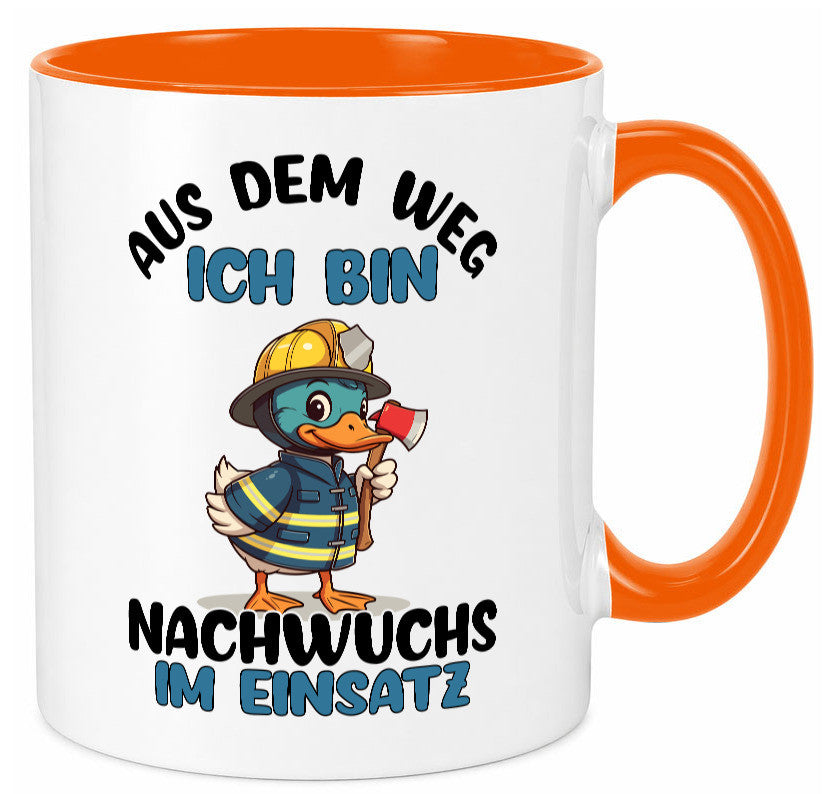 THW nachwuchs | Technische Hilfe Hilfswerk aus dem weg Geschenkidee Humor Tasse