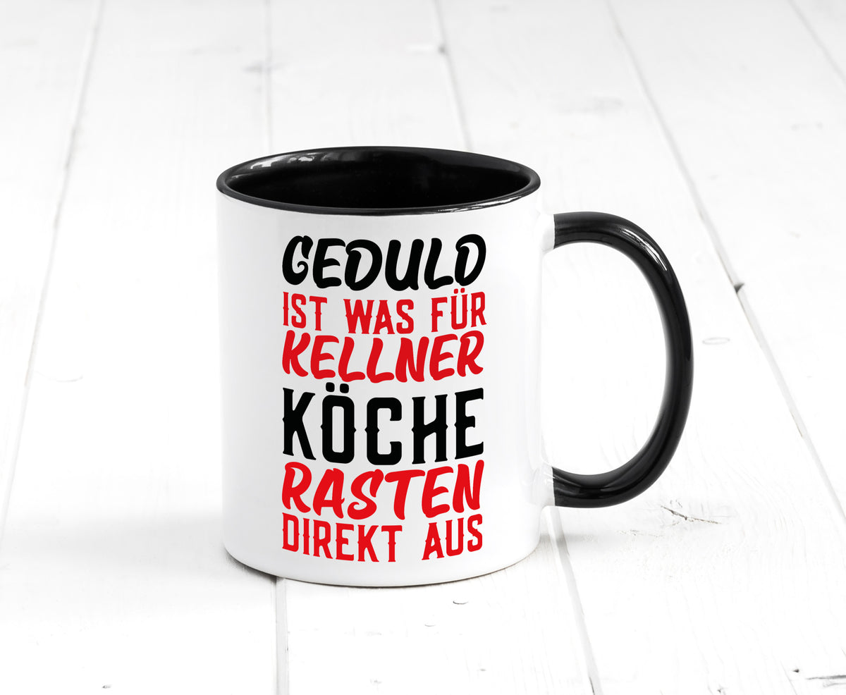 Köche rasten aus | Kellner Geduld Küchenchef Restaurant Geschenk Arbeit Tasse