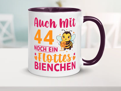 44. Geburtstag | Flottes Bienchen 44 Jahre Geschenkidee Humor Tasse