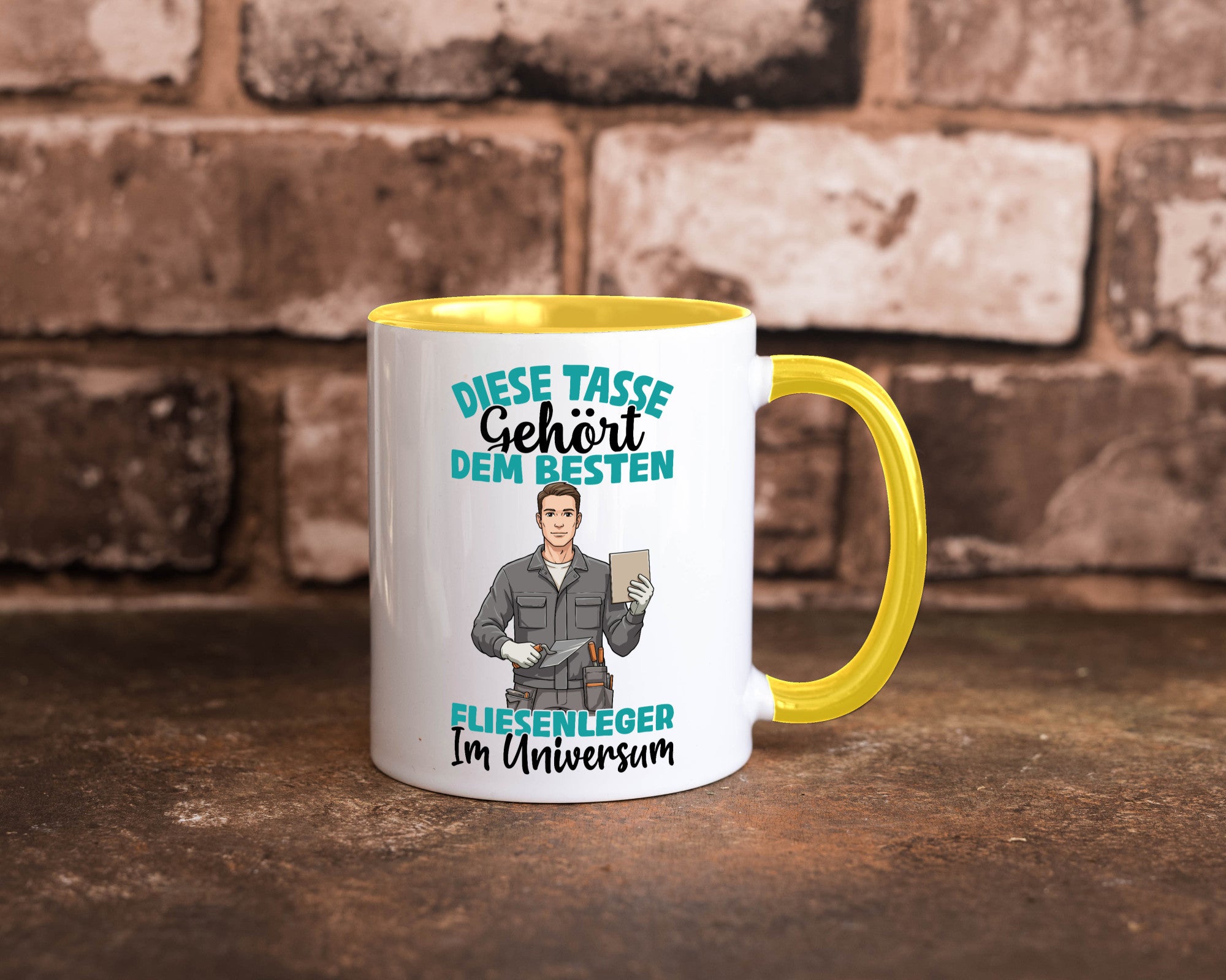 Im Universum: Fliesenleger | Fliesenlegen Bau Geschenk Humor Geschenkidee