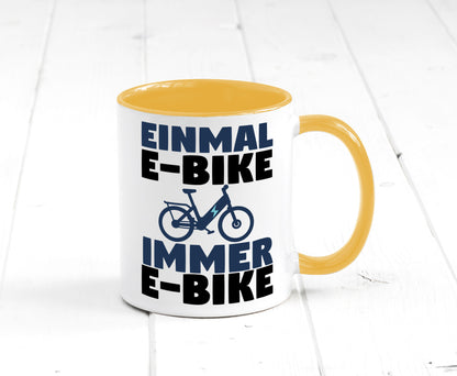 E-Bike Fahrer | Radfahrer Tasse Fahrrad Elektrorad lustiger Spruch Geschenk