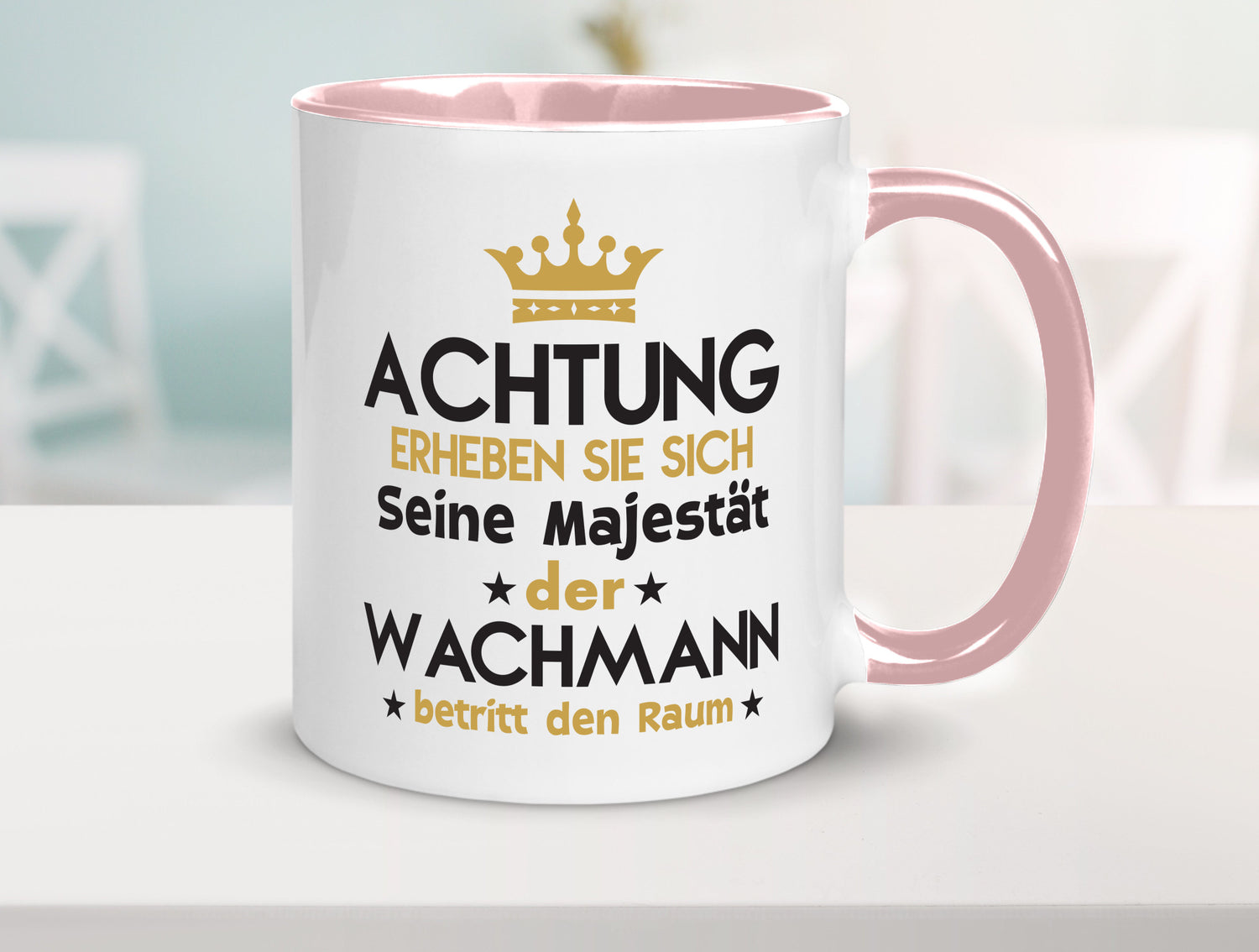 Seine Majestät Wachmann | Wachpersonal Nachtwächter lustiger Spruch Geschenk