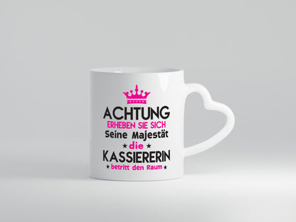 Seine Majestät Kassiererin lustig Humor Geschenkidee Geschenk Tasse