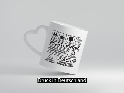 Achtung Probleme Sportlehrer | Lehrer Sport lustiger Spruch Geschenk Humor