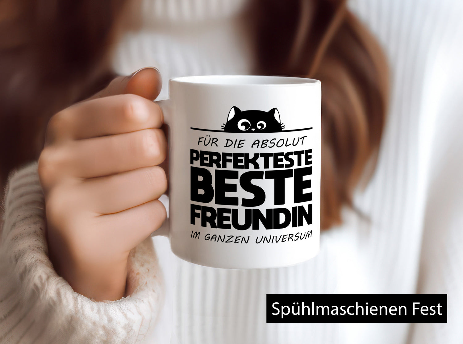 Für die Beste Freundin im ganzen Universum Geschenkidee Humor Tasse