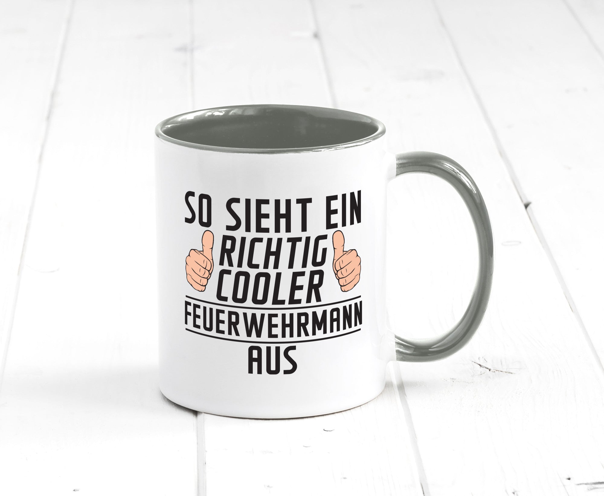 Richtig Cooler Feuerwehrmann | Feuerwehr Geschenkidee Humor Tasse