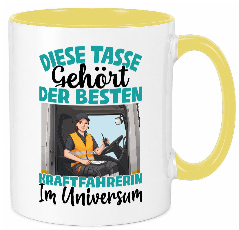 Im Universum: Kraftfahrerin | Lastwagen LKW lustig Humor Geschenkidee Geschenk