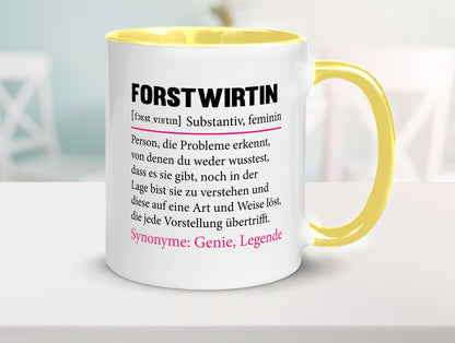 Forstwirtin | Beruf Spruch Forst Wirtin Humor Arbeit Kollegen Büro Geschenkidee