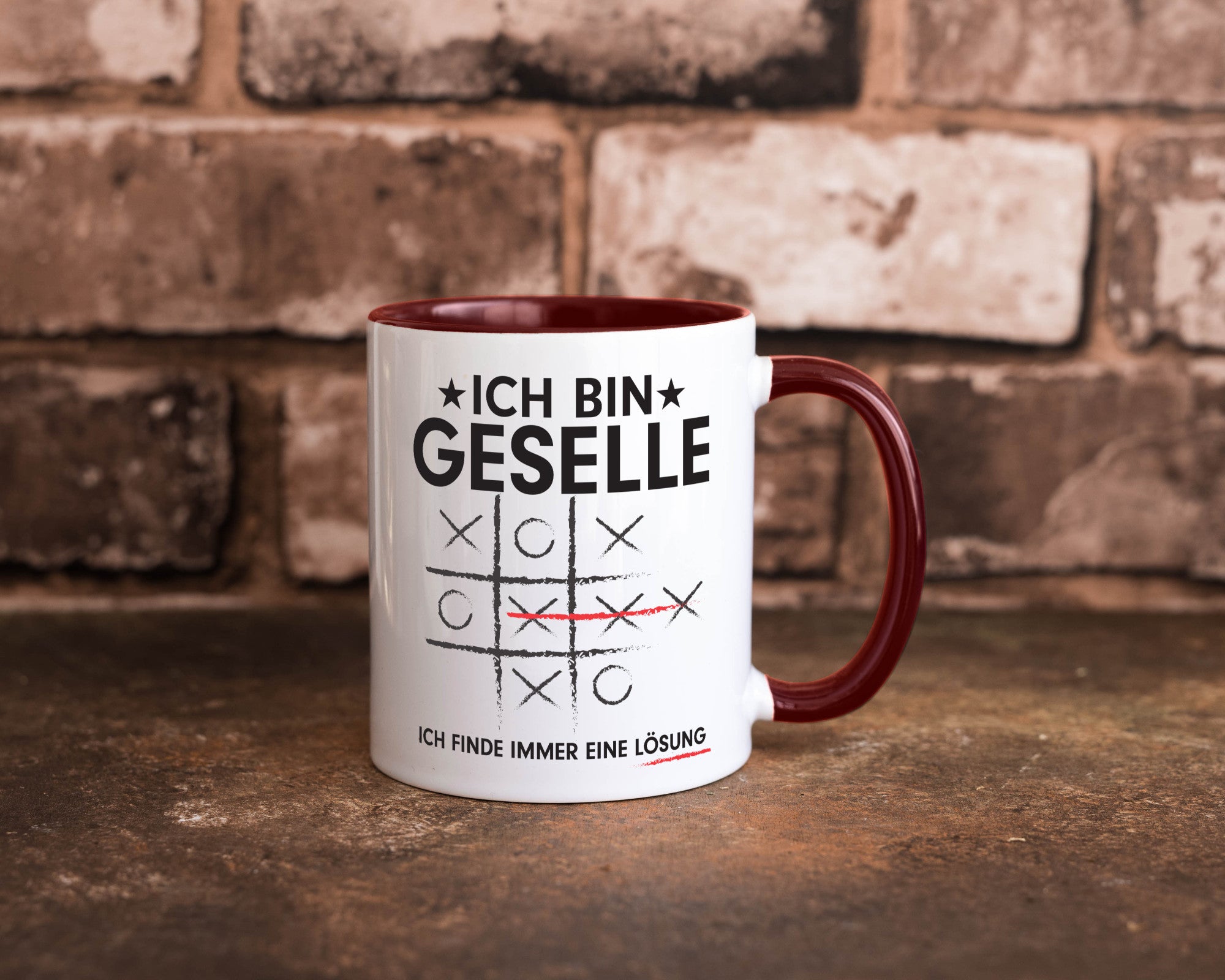Löse Probleme: Geselle | Handwerker Humor Geschenkidee Tasse