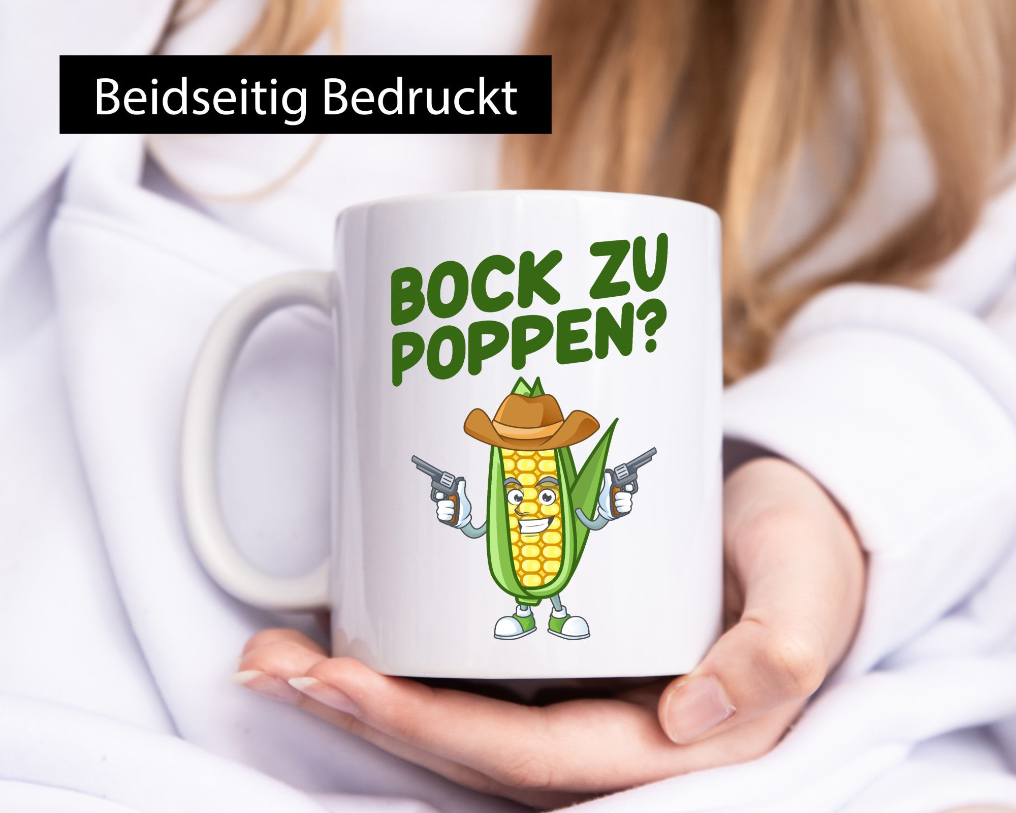 Bock auf Poppen | Mais Lustig Geschenk Humor Geschenkidee lustiger Spruch Tasse