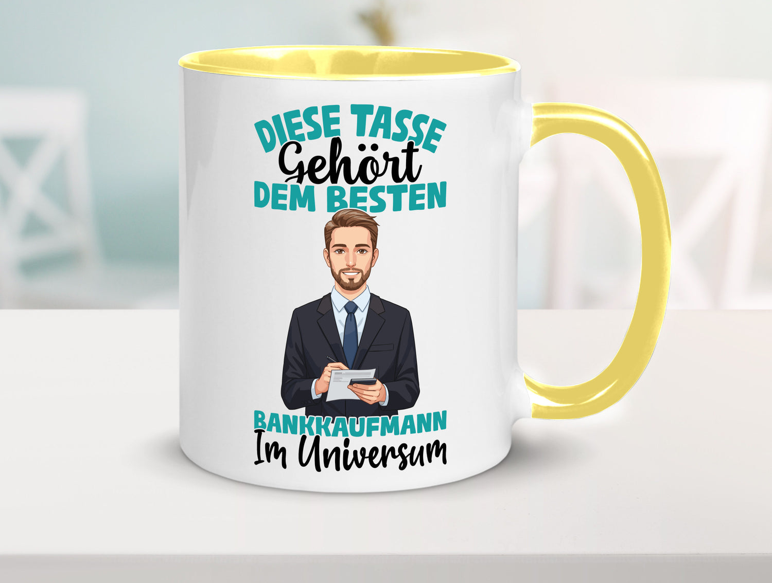 Im Universum: Bankkaufmann | Kaufmann Bank Kaufleute Geschenkidee Humor Tasse