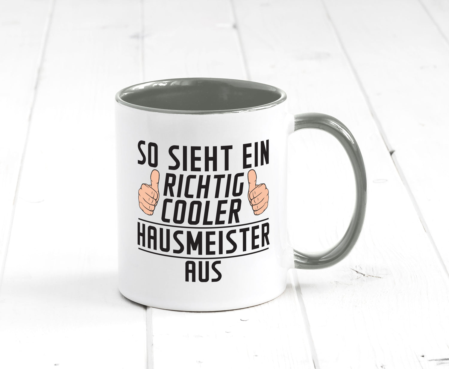 Richtig Cooler Hausmeister | Hauswart Geschenkidee Humor Tasse