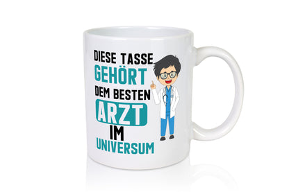 Bester Arzt im Universum | Ärzte Doktor Krankenhaus Geschenkidee Humor Tasse
