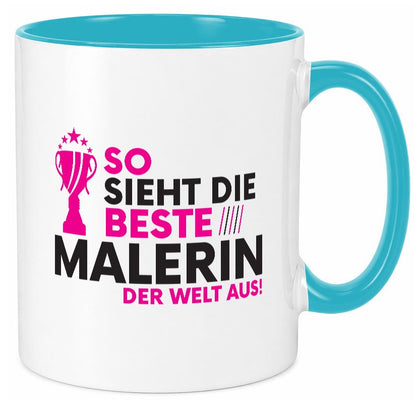 Die Weltbeste Malerin | Malerinnen lustig Humor Geschenkidee Geschenk Tasse