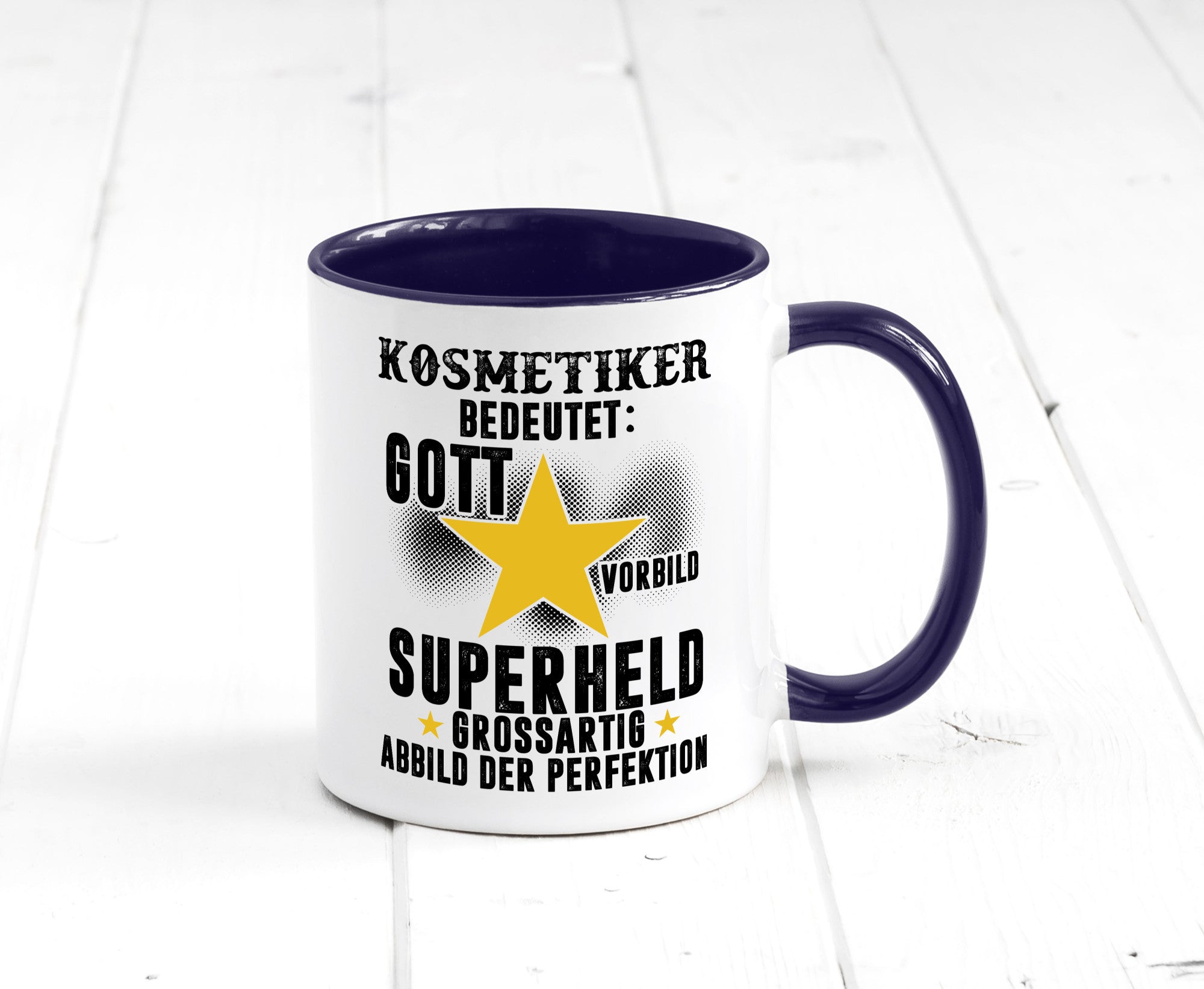 Bedeutung von Kosmetiker | Kosmetik Stylist Visagist Geschenkidee Humor Tasse