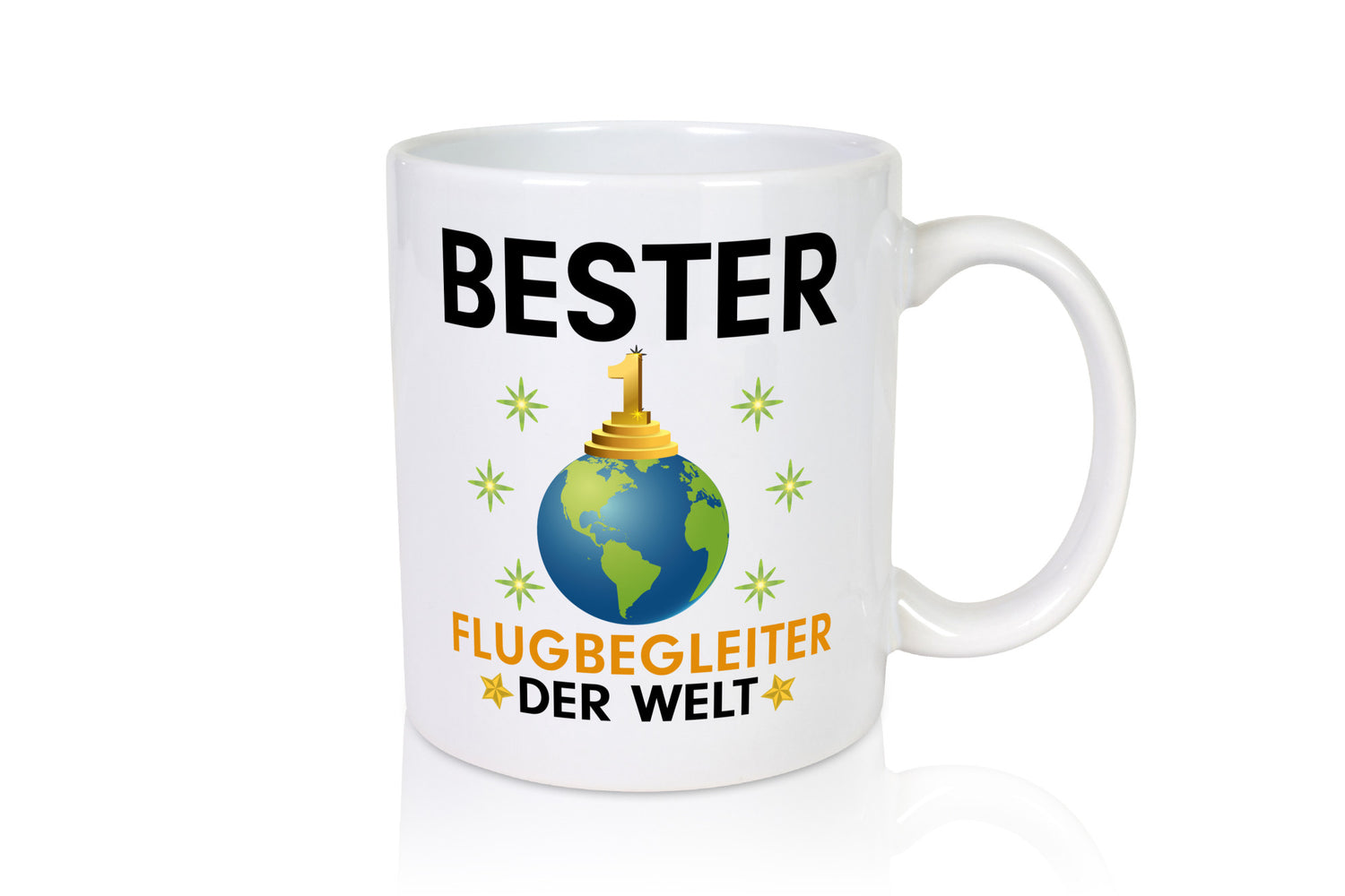 Welt Bester Flugbegleiter | Steward Flughafen Geschenkidee Humor Tasse