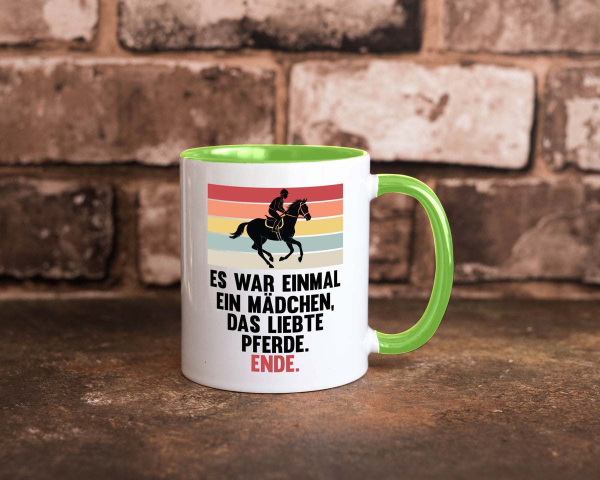 Es war einmal ein Mädchen das Liebte Pferde | lustig Humor Geschenkidee Tasse