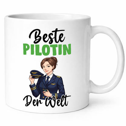 Beste Pilotin | Definition Piloten v2 Geschenkidee Humor Tasse
