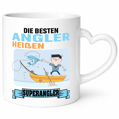 Die besten Angler heißen Superangler Geschenk Humor Geschenkidee lustiger