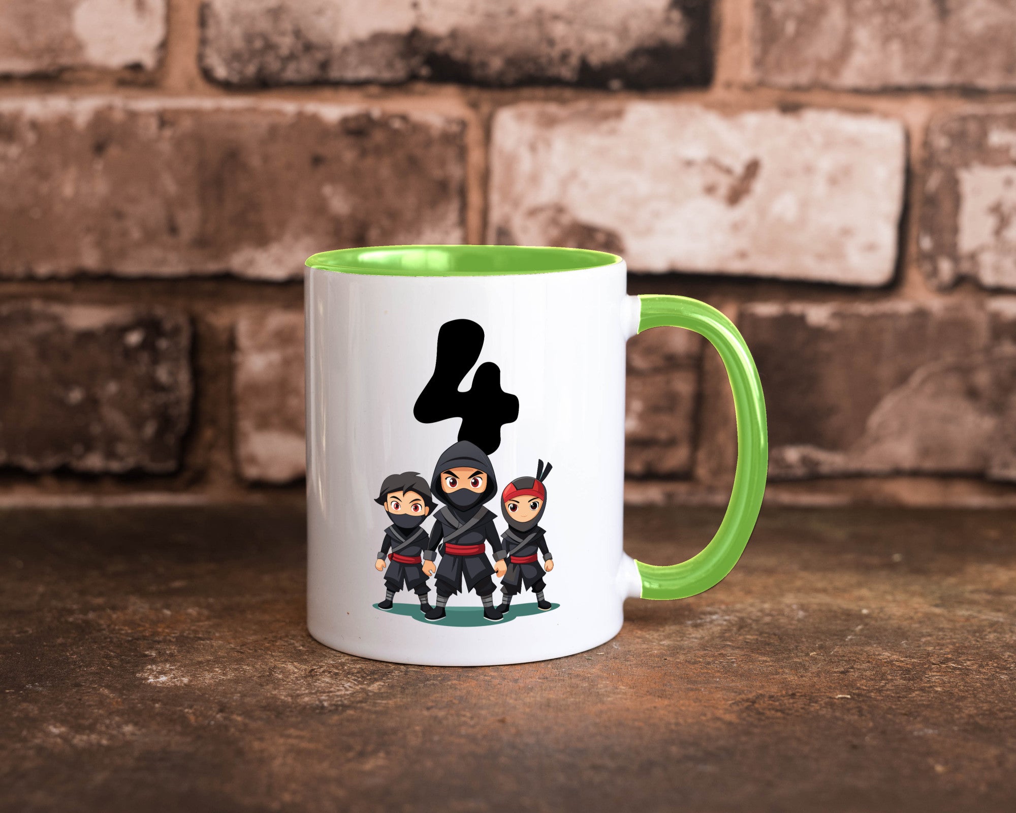 4. Geburtstag | 4 Jahre Ninja lustig Geschenkidee Geschenk Tasse