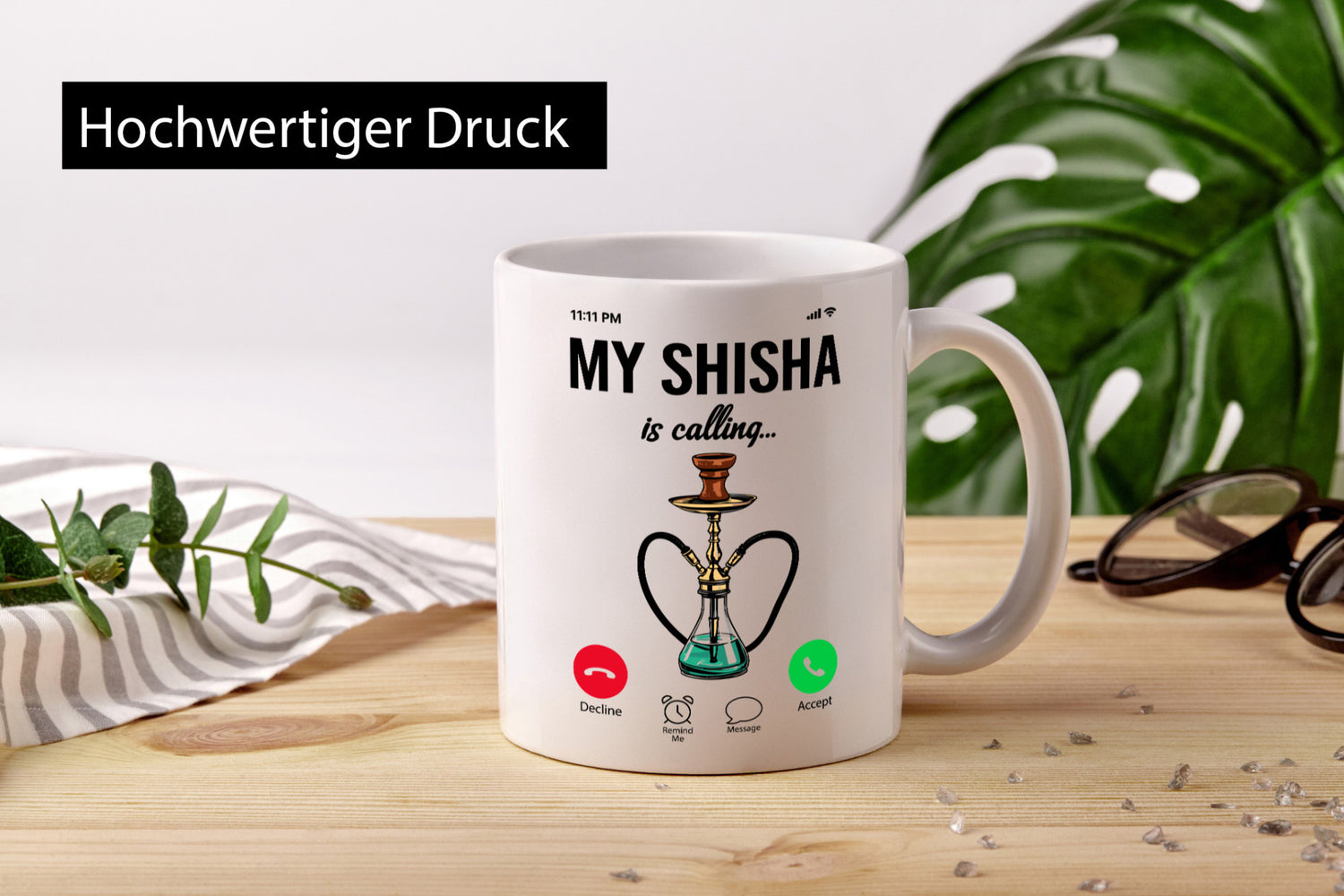Sisha ruft an | Shisha Shishaliebhaber lustiger Spruch Geschenk Humor