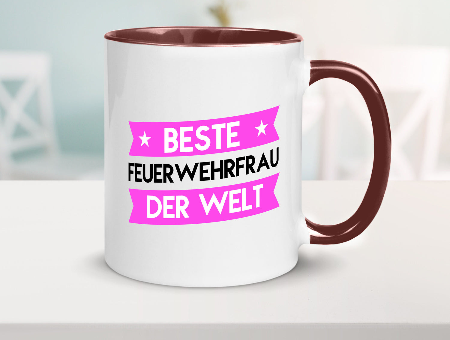 Bester Feuerwehrfrau | Feuerwehr lustig Humor Geschenkidee Geschenk Tasse