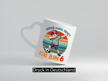 6. Geburtstag | 6 Jahre digga ich bin Dabbing lustig Geschenkidee Geschenk Tasse