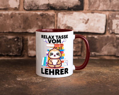 Relax Tasse: Lehrer | Schule Beruf Schüler lustiger Spruch Geschenk Arbeit