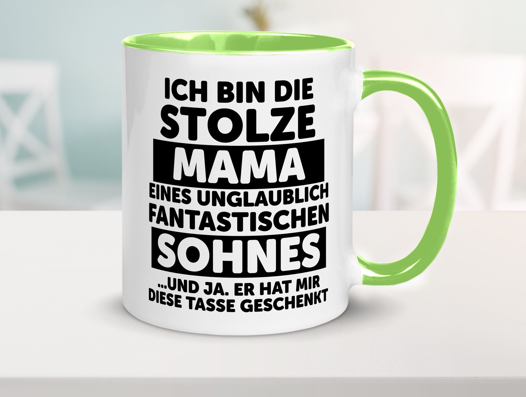 Stolze Mama | Fantastischer Sohn Beste Humor Familie Geschenkidee Tasse