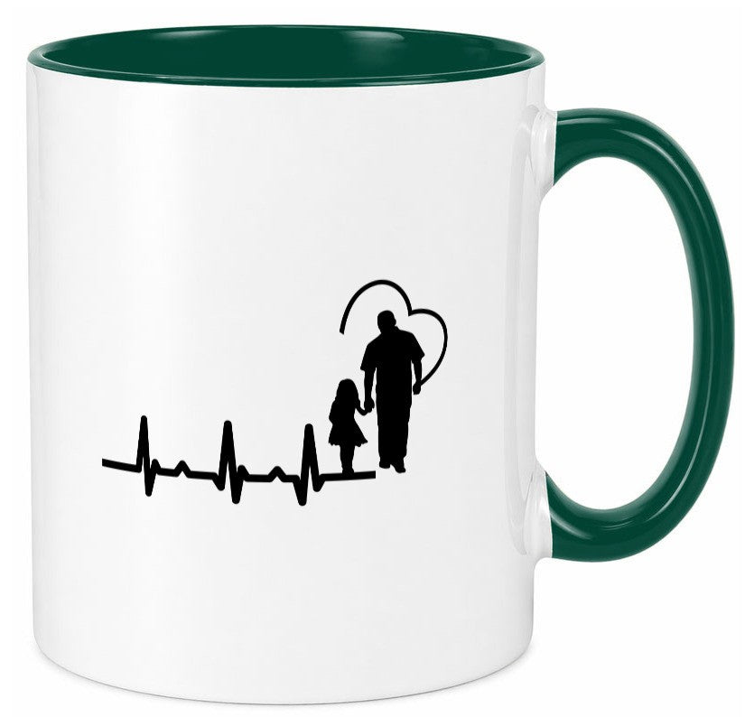 Vater Tochter Herz | Papa Vatertag Vaterliebe lustiger Spruch Geschenk Familie Tasse