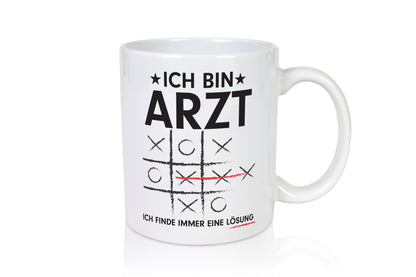 Lösung finden: Arzt | Medizin Doktor Facharzt v2 Geschenkidee Humor Tasse