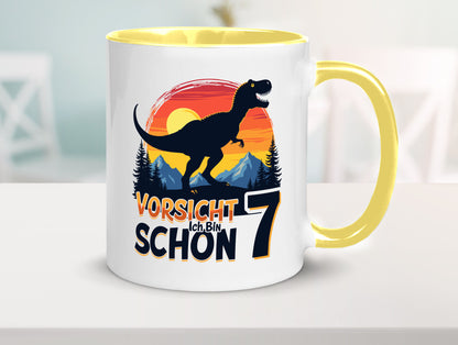 7. Geburtstag | 7 Jahre Dinosaurier v2 Geschenk Geschenkidee lustiger Spruch