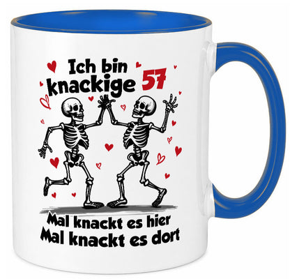 57. Geburtstag | Knackige 57 Ich bin alt lustig Geschenkidee Geschenk Tasse
